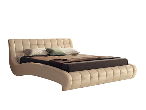 Мягкая кровать Nuvola-1 - Кровать футуристичного дизайна из экокожи класса «Люкс».