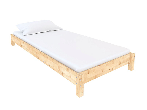 Кровать из дерева Happy - Односпальная кровать из массива сосны.