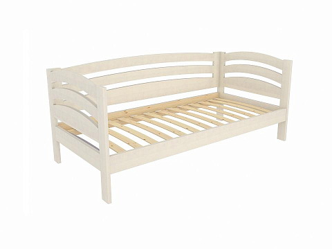 Кровать с ящиками Веста софа-R - Детская кровать из массива с боковыми спинками.