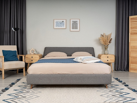 Черная кровать Binni - Кровать Binni для ценителей современного минимализма.