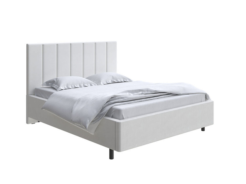 Кровать Oktava 140x200 Экокожа Кремовый - Кровать в лаконичном дизайне в обивке из мебельной ткани или экокожи.
