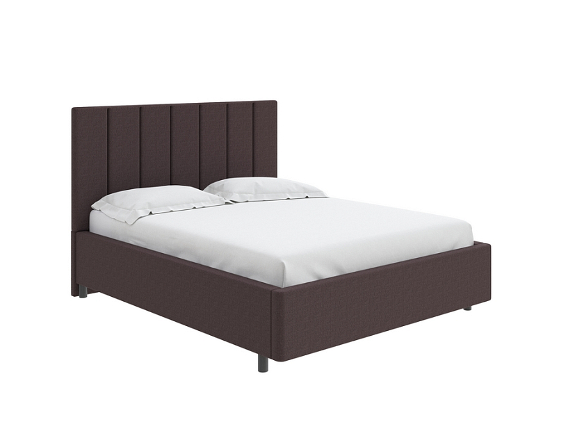 Кровать Oktava 80x190 Ткань: Рогожка Тетра Брауни - Кровать в лаконичном дизайне в обивке из мебельной ткани или экокожи.