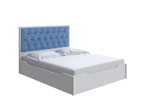 Двуспальная деревянная кровать Vester с подъемным механизмом - Современная кровать с подъемным механизмом