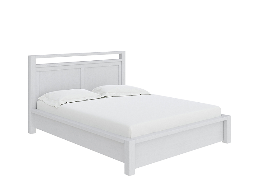 Кровать Fiord с подъемным механизмом 90x190 Массив (сосна) Белая эмаль - Кровать из массива с подъемным механизмом