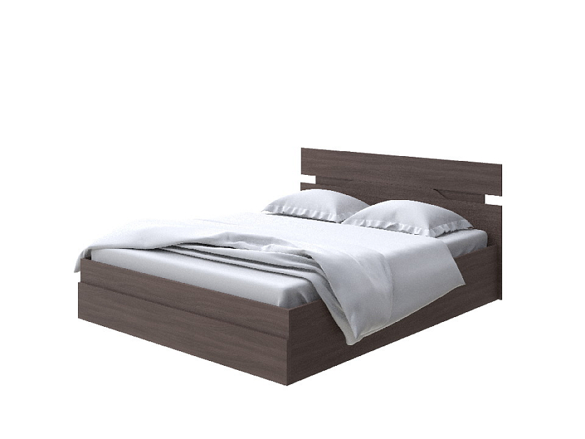 Кровать Milton с подъемным механизмом 180x200 ЛДСП Ясень Шимо Темный - Современная кровать с подъемным механизмом.
