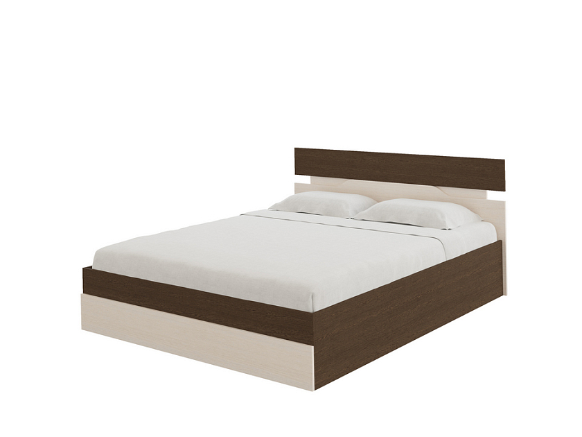 Кровать Milton с подъемным механизмом 90x200 ЛДСП Дуб Венге/Черный - Современная кровать с подъемным механизмом.