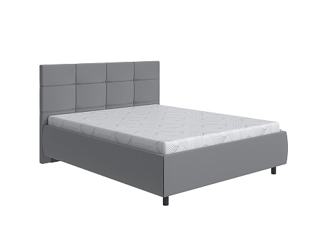 Черная кровать New Life - Кровать в стиле минимализм с декоративной строчкой