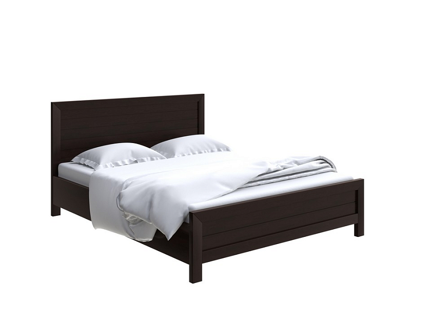 Кровать Toronto с подъемным механизмом 80x190 Массив (береза) Венге - Стильная кровать с местом для хранения
