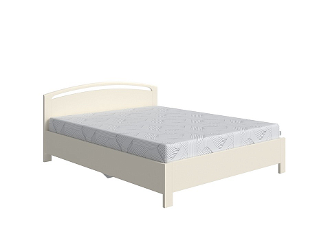 Бежевая кровать Веста 1-R с подъемным механизмом - Современная кровать с изголовьем, украшенным декоративной резкой