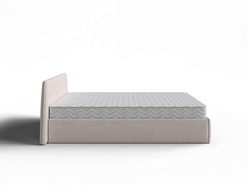 Кровать Binni для основания с ПМ 180x190 Ткань: Рогожка Тетра Бежевый - Кровать Binni для ценителей современного минимализма.