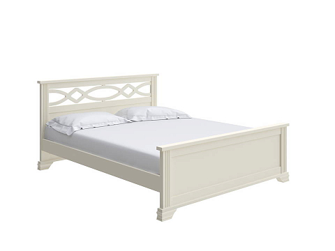 Бежевая кровать Niko - Кровать в стиле современной классики из массива