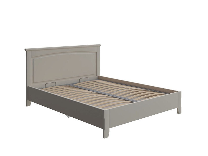 Кровать Marselle с подъемным механизмом 80x190 Массив (береза) Слоновая кость - Кровать из массива с ящиком для хранения