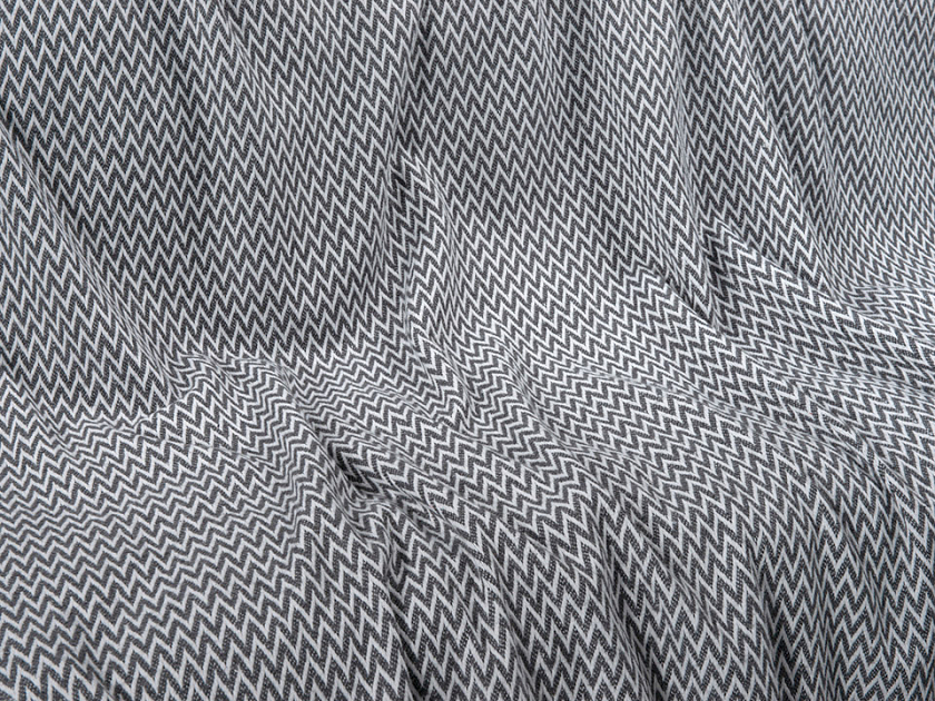 Плед хлопковый Cotton с бахромой Серый 140x200   - Хлопковый плед для уютных вечеров