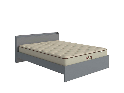 Серая кровать Bord - Кровать из ЛДСП в минималистичном стиле.
