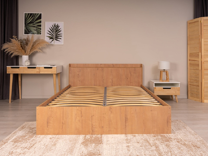 Кровать Bord 180x200 ЛДСП Белый - Кровать из ЛДСП в минималистичном стиле.