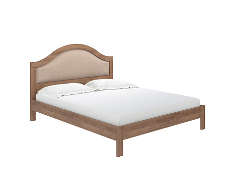 Кровать из дерева Ontario - Уютная кровать из массива с мягким изголовьем