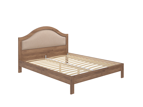 Кровать 120х200 Ontario - Уютная кровать из массива с мягким изголовьем