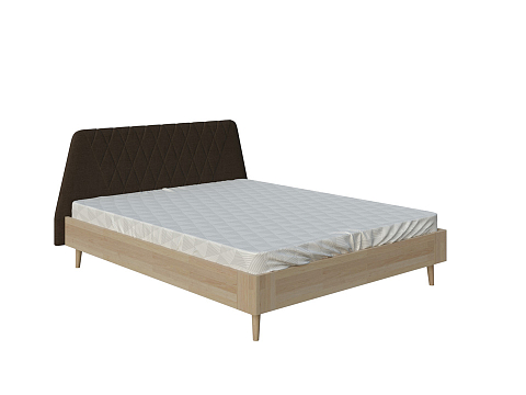 Кровать из дерева Lagom Hill Wood - Оригинальная кровать без встроенного основания из массива сосны с мягкими элементами.