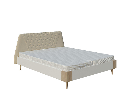 Односпальная кровать Lagom Hill Chips - Оригинальная кровать без встроенного основания из ЛДСП с мягкими элементами.