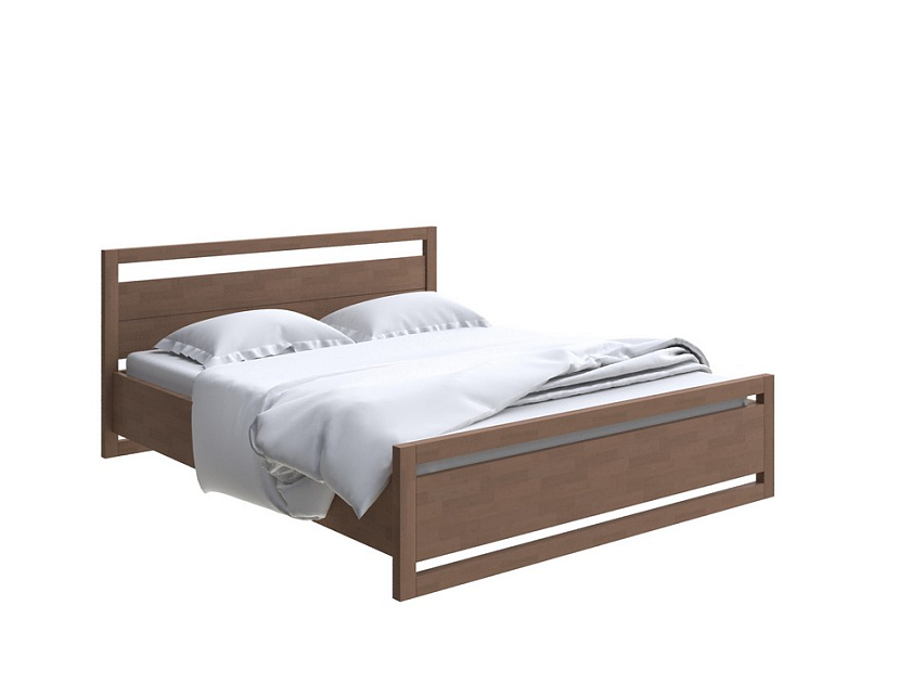 Кровать Kvebek с подъемным механизмом 160x200 Массив (береза) Антик (береза) - Удобная кровать с местом для хранения