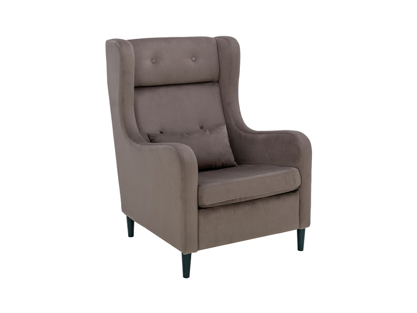Кресло King Ergo 70x77 Ткань Velutto 23 - Мягкое кресло с высокой спинкой в обивке из мебельной ткани