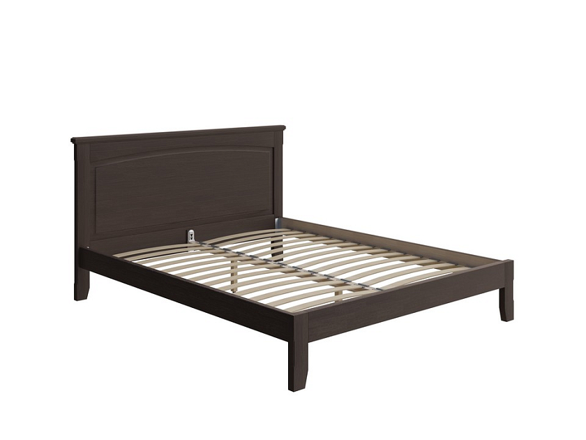 Кровать Marselle-тахта 90x200 Массив (сосна) Венге - Деревянная кровать со встроенным основанием