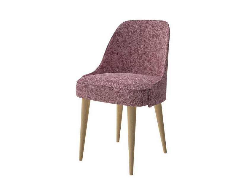 Стул Mirra 53x60 Ткань/Массив Levis 62 Розовый/Масло-воск Natura (Береза) - Комфортный стул с опорами из массива