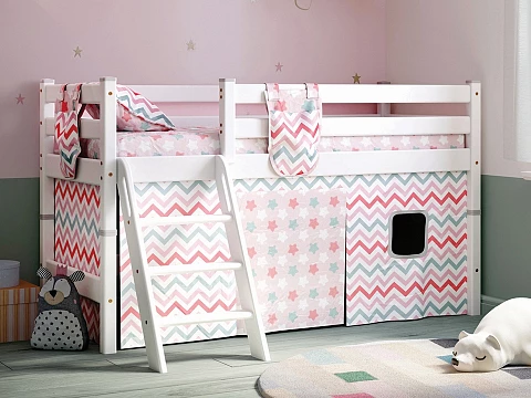 Шторы для низкой кровати Соня - Хлопковые шторы для декора кровати